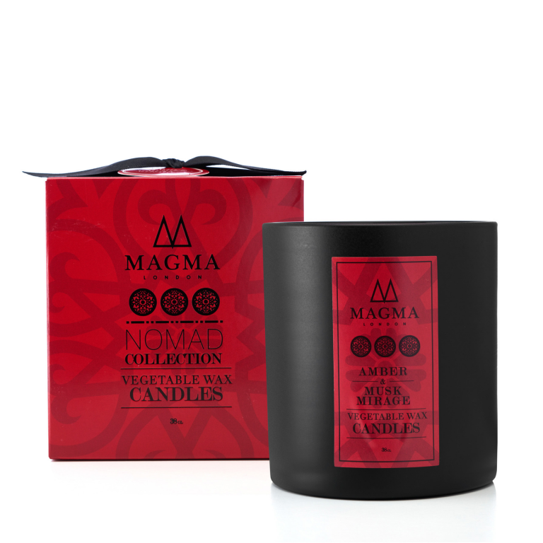Amber Musk Mirage Candle Large Vegetable Wax Candle Magma London